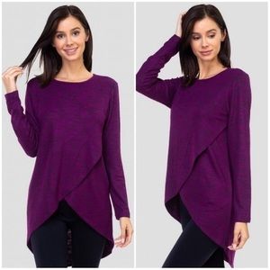 Rich plum Tunic Sweater